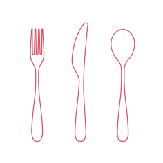 Objects Flatware Sets Ikea Behagfull Flatware Set Line Art Illustration Svg, Free Vectors File